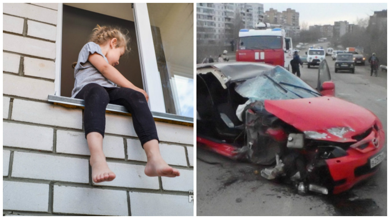 Что обсуждают в Чепецке: выпавший из окна ребенок и врезавшаяся в ограждение "Mazda"