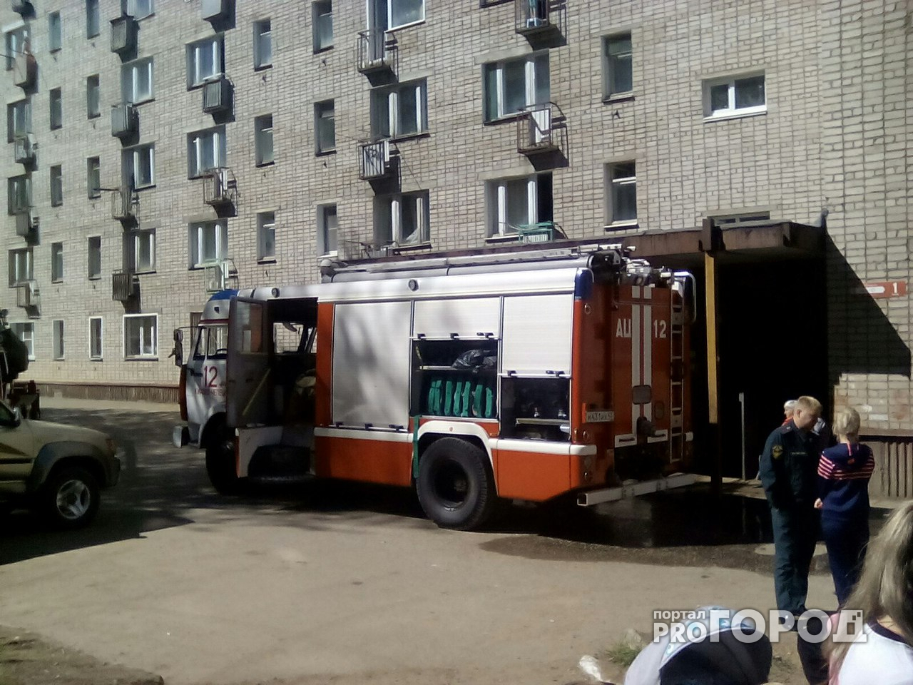 В Чепецке в квартире многоэтажного дома произошел пожар