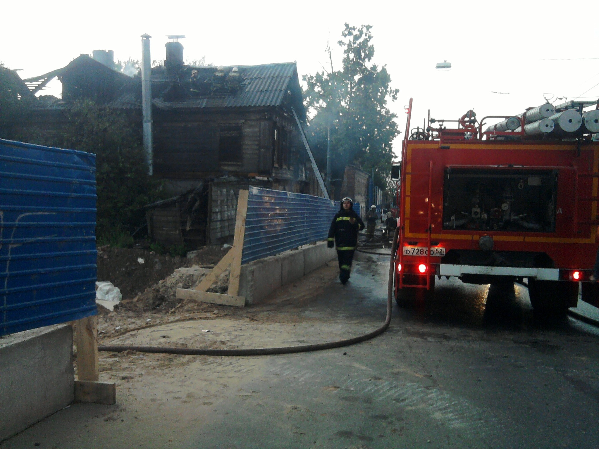 В Чепецком районе сгорела баня и частный дом
