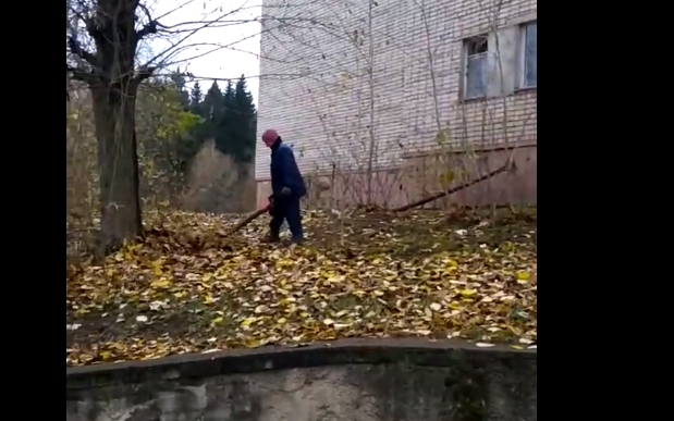 «Для чего это делают?»: чепчан удивляют дворники с воздуходувками