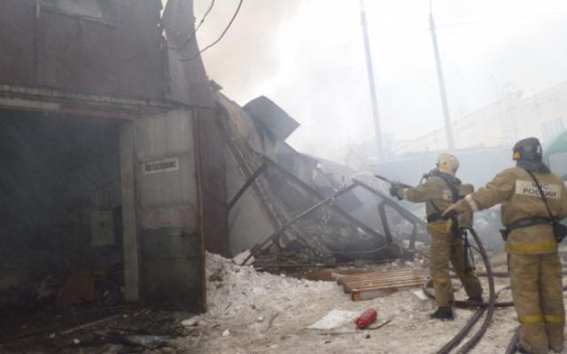 В Чепецком районе из-за неисправной печки вспыхнул гараж