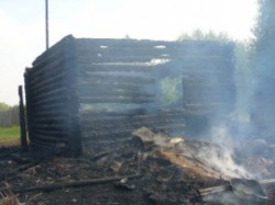 В Кирово-Чепецком районе сгорел садовый домик