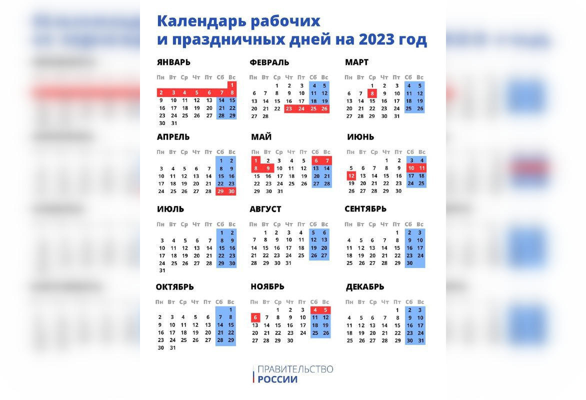 Известно, сколько дней в 2023 году будут для чепчан праздничными выходными