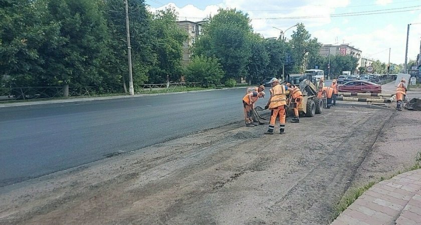 В Кирово-Чепецке завершается ремонт одной из центральных улиц города