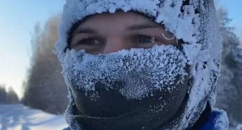 Молодые люди пешком дошли от Слободского до Кирово-Чепецка в 30-градусный мороз 