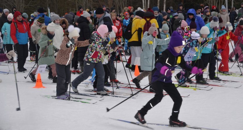 В Кирово-Чепецке на старт "Лыжни России" вышли более 500 участников