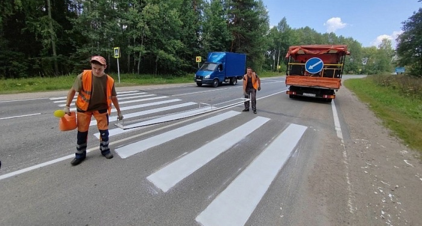 На нанесение разметки на кирово-чепецкие дороги выделяют 6,4 миллиона рублей