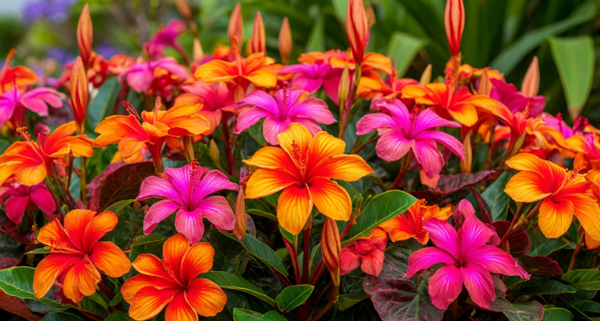 Эксклюзивный многолетник цветет до самых заморозков: от экзотических бутонов с золотыми прожилками глаз не оторвать