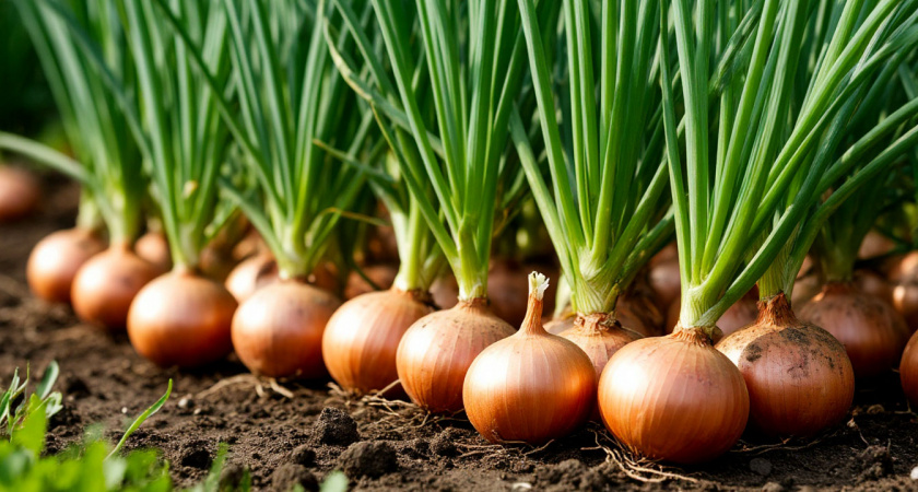 Получаю лук размером с яблоко благодаря дедовскому способу: 7 правил посадки в мае гарантируют огромный урожай