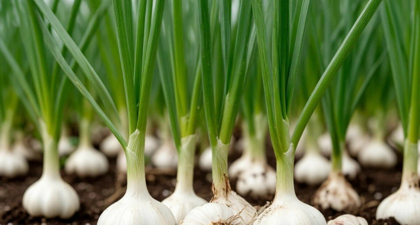 Применяю 3 мощных подкормки для чеснока в начале лета: деревенский способ увеличивает урожай в 2,5 раза