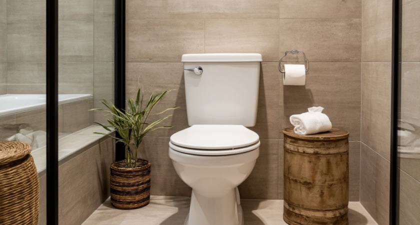 Дно унитаза отмыла на раз — даже ершик не трогала: заливаем и смываем — налет уползает в трубу