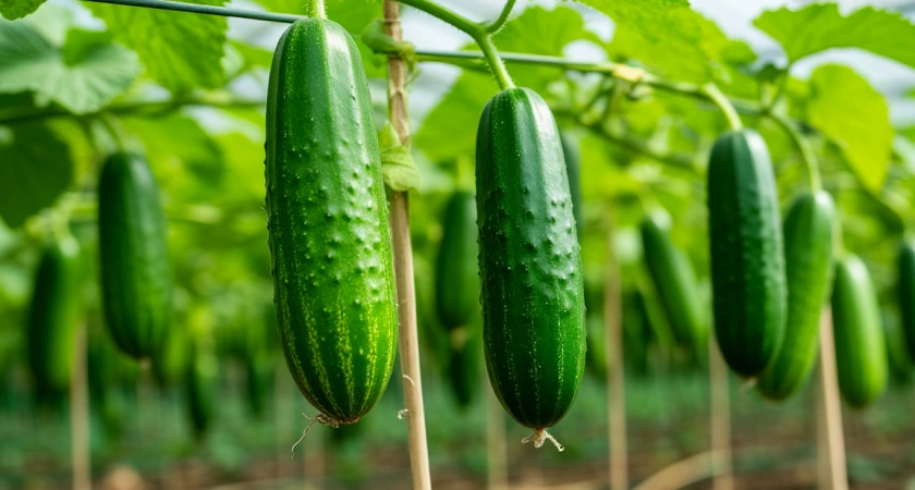 Теперь всегда делаю такие подвязки для огурцов: идею подсмотрела у местного фермера