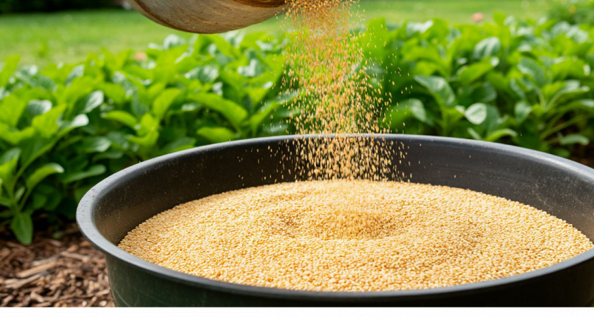 Миска крупы вместо целой тачки навоза: бросаем по всему участку - земля станет легче и приятнее шелка