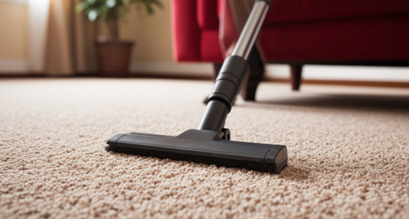 Ковер становится таким чистым, что жалко наступать: убираю всю грязь за 5 минут — поможет всего одна мелочь