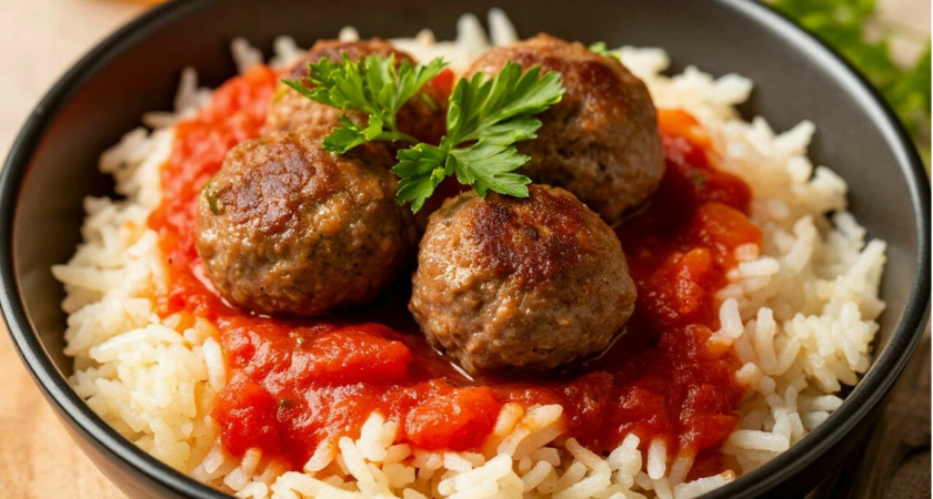 Засыпаю рисом фрикадельки на сковороде: готовлю простой и вкусный ужин - делюсь своим коронным рецептом