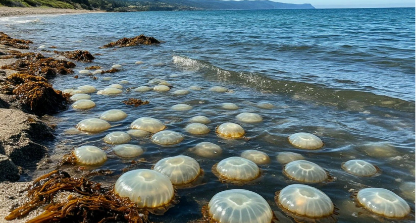 Побережье усеяно окурками, медузами и мусором, развлечений никаких: туристы раскритиковали отдых на Азовском море