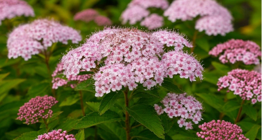 Посадила всего один вид цветущего кустарника - мой сад прекрасен весь сезон