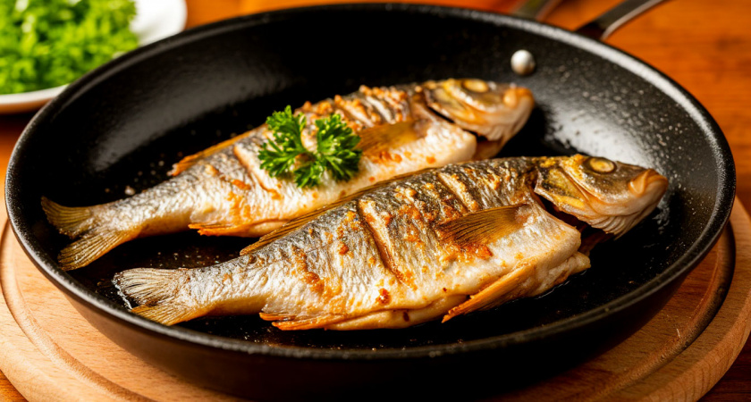 Жареная рыба по-домашнему: сочная, хрустящая и очень вкусная