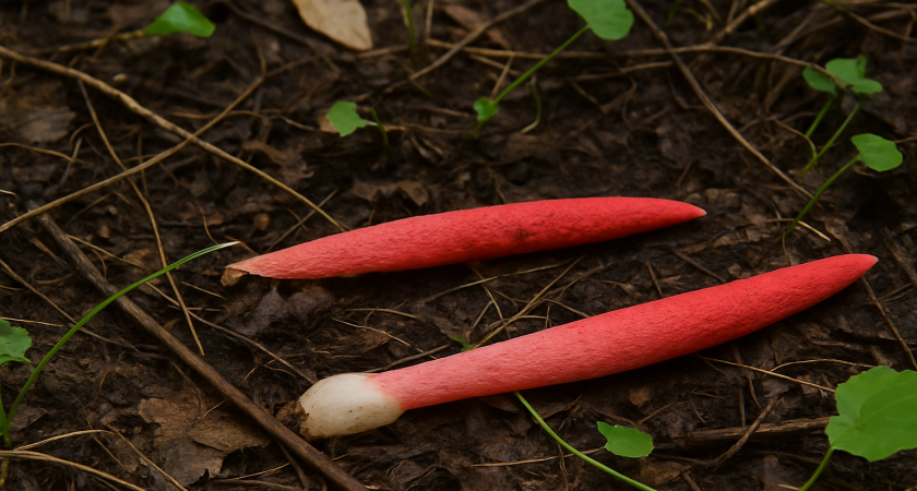 Увидел на даче странное растение, потрогал и сильно пожалел: оказалось, что это очень странный гриб