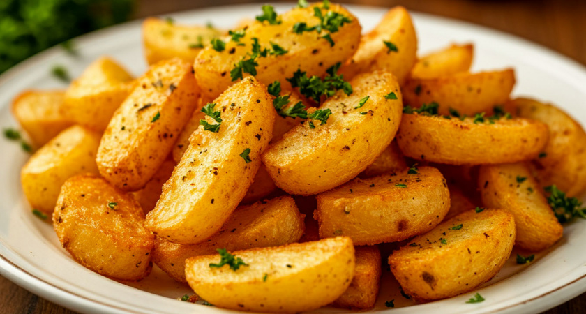 Секрет идеальной картошки: жарим без масла с хрустящей корочкой — техника трёх ложек