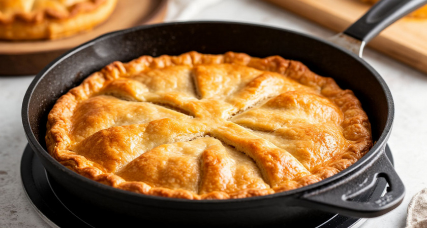 Молниеносный пирог со сковороды: семья просит добавки через 15 минут
