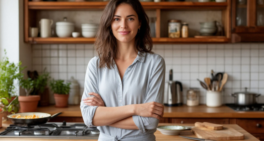 Шкафчики на кухне моем только так: 4 ложки — и жир с них стечет сам