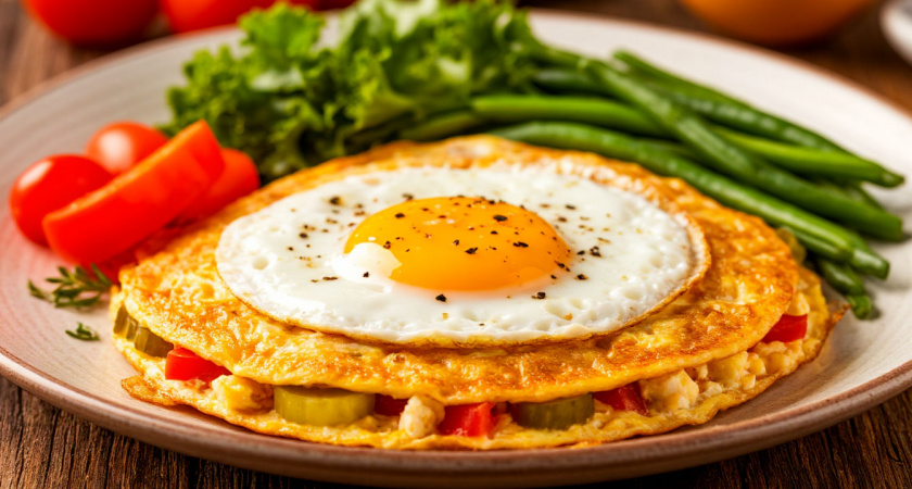 Завтрак за 5 минут: как приготовить нежный творожный омлет на скорую руку