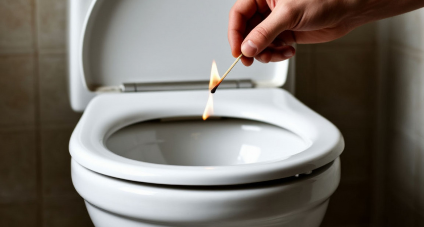 Я обалдела, когда старый сантехник зажег спичку и бросил в мой унитаз: лайфхак оказался рабочим, теперь и сама так делаю