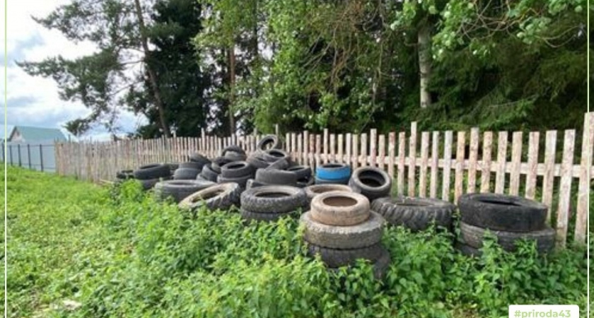 Минэкологии региона покарало жителя Кирово-Чепецкого района за свалку шин у дома