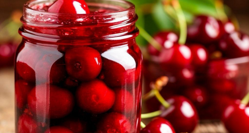 Жареная вишня в варенье — простой десерт с необычным вкусом