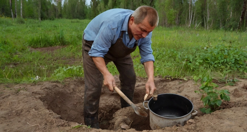 Зачем мужики в деревне зарывают кастрюли в землю: женщины за это их на руках носят