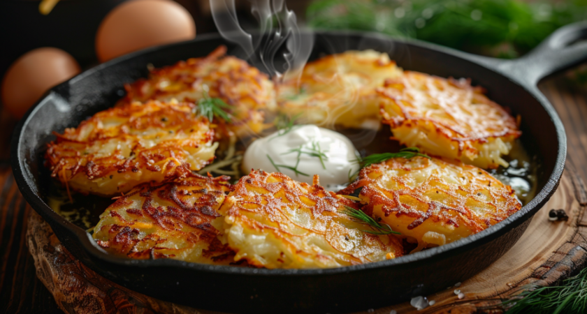 Натерла картошку с сыром — через 10 минут хрустящие лепешки на столе!