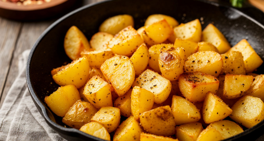 Этот простой ингредиент поможет изменить вкус жареной картошки: такая картошка точно понравится всем без исключения