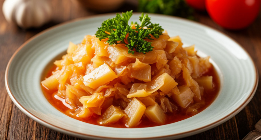 Не знала, что капусту тушить можно еще и таким способом: рецепт нашла в советской кулинарной книге