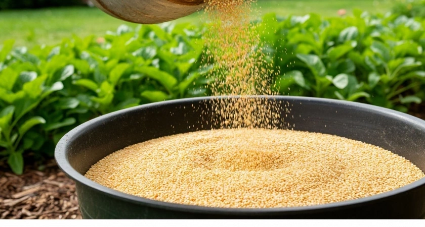 Миска крупы вместо целой тачки навоза: бросаем по всему участку - земля станет легче и приятнее шелка