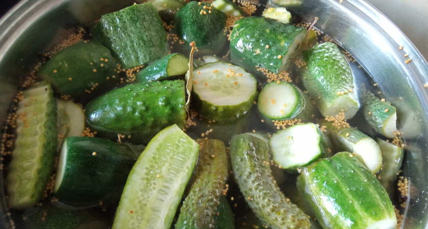 Хрустящие маринованные огурцы — самый ленивый и удачный способ. Нравится многим, просят рецепт