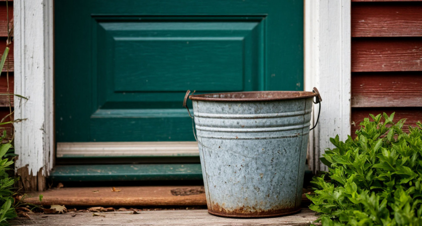 Почему в деревнях ставят ведро с водой у порога. Когда узнал, то сам начал делать так на даче