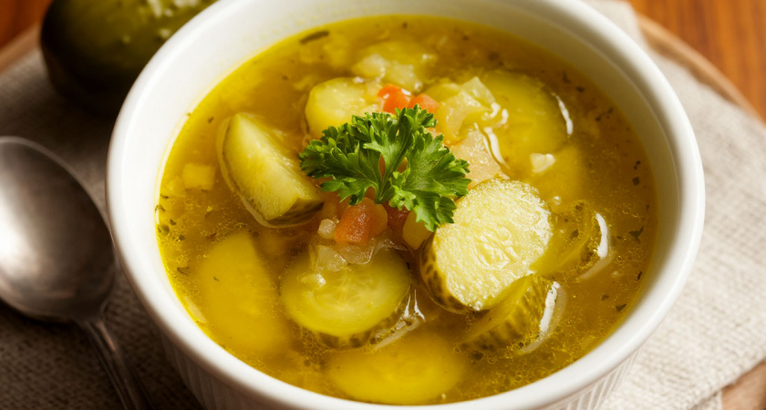 Закатываю "Рассольник" с перловкой в банках: зимой за 10 минут варю вкуснейший суп