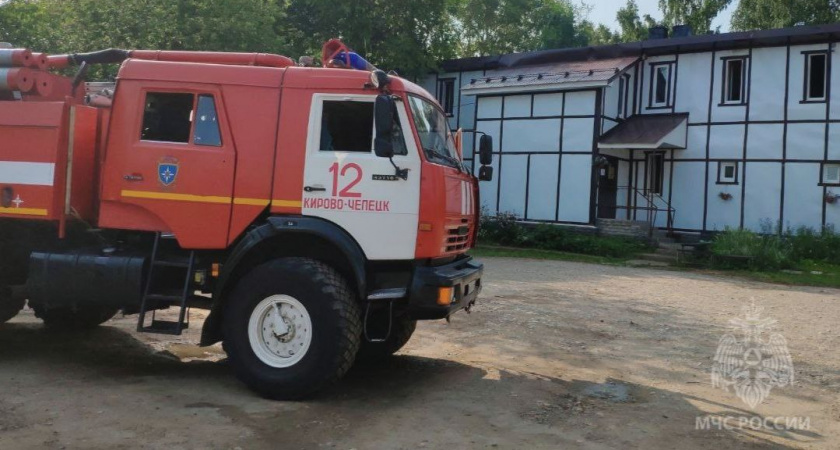 В Кирово-Чепецке вспыхнула общественная баня