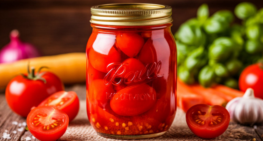 Салат из помидоров на зиму — тот самый простой и вкусный рецепт с луком