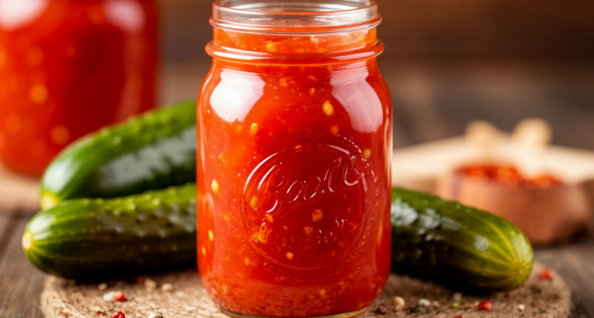 Консервируем огурчики в томате: просто, быстро, вкусно