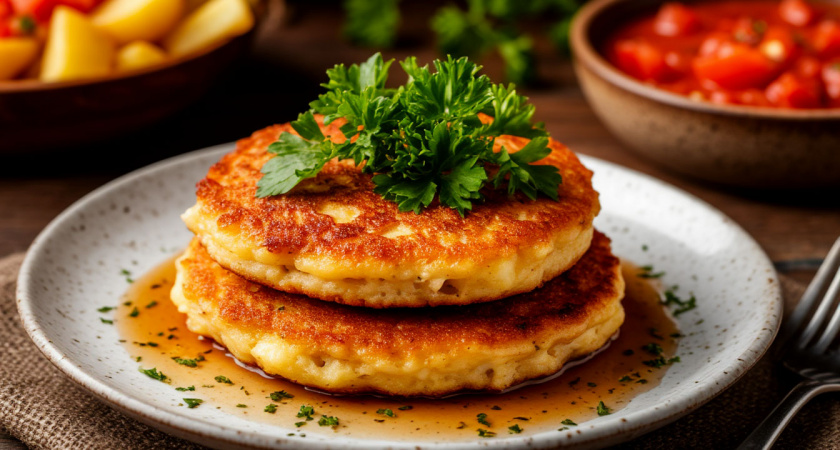 Ландорики: блюдо моего детства, так называла моя бабушка картофельные оладьи с мясом