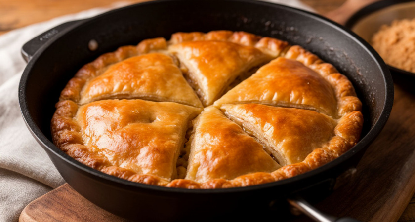 Пирог за 10 минут! Этот быстрый рецепт выручит вас всегда: ленивая ачма на сковороде