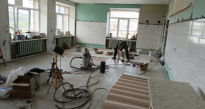 В Кирово-Чепецке проходит капитальный ремонт школы 