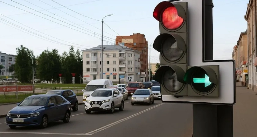 Стою в правом ряду, нужно ехать прямо, но стрелка загорелась только "направо". Что делать?
