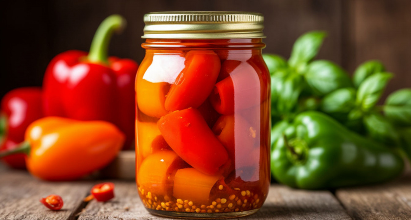 Приготовила кетчуп со сладким перцем на зиму: 1 банку уже открыли. Остальные 9 спрятала: такого в магазине не купишь - это идеальный рецепт