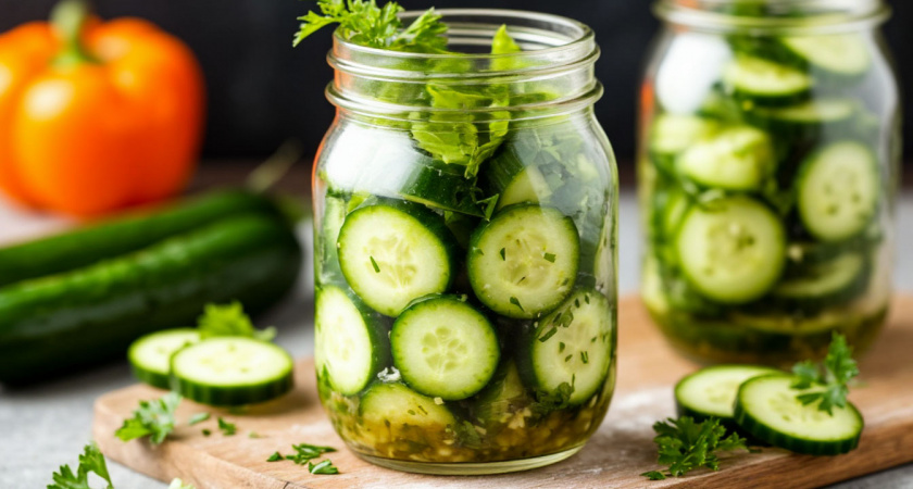 Салат из огурцов без стерилизации, суперзаготовка на зиму. А запах, а вкус! Похрустеть зимой... У нас он прижился надолго.