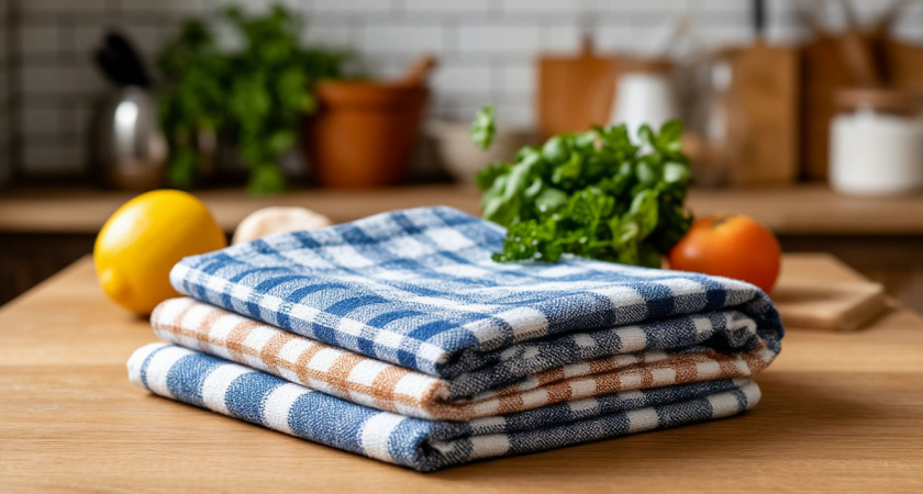 Как вернуть кухонным полотенцам белизну: проверенный способ