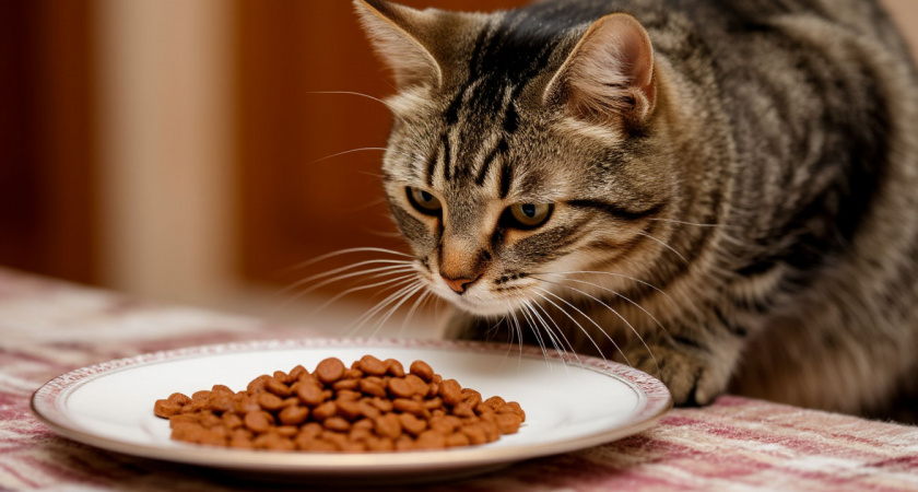 Почему кошка из влажного корма слизывает желе или соус, а кусочки оставляет