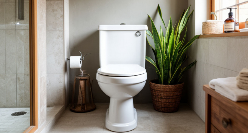 Дно унитаза отмыла на раз — даже ершик не трогала: заливаем и смываем — налет сам уползает в трубу